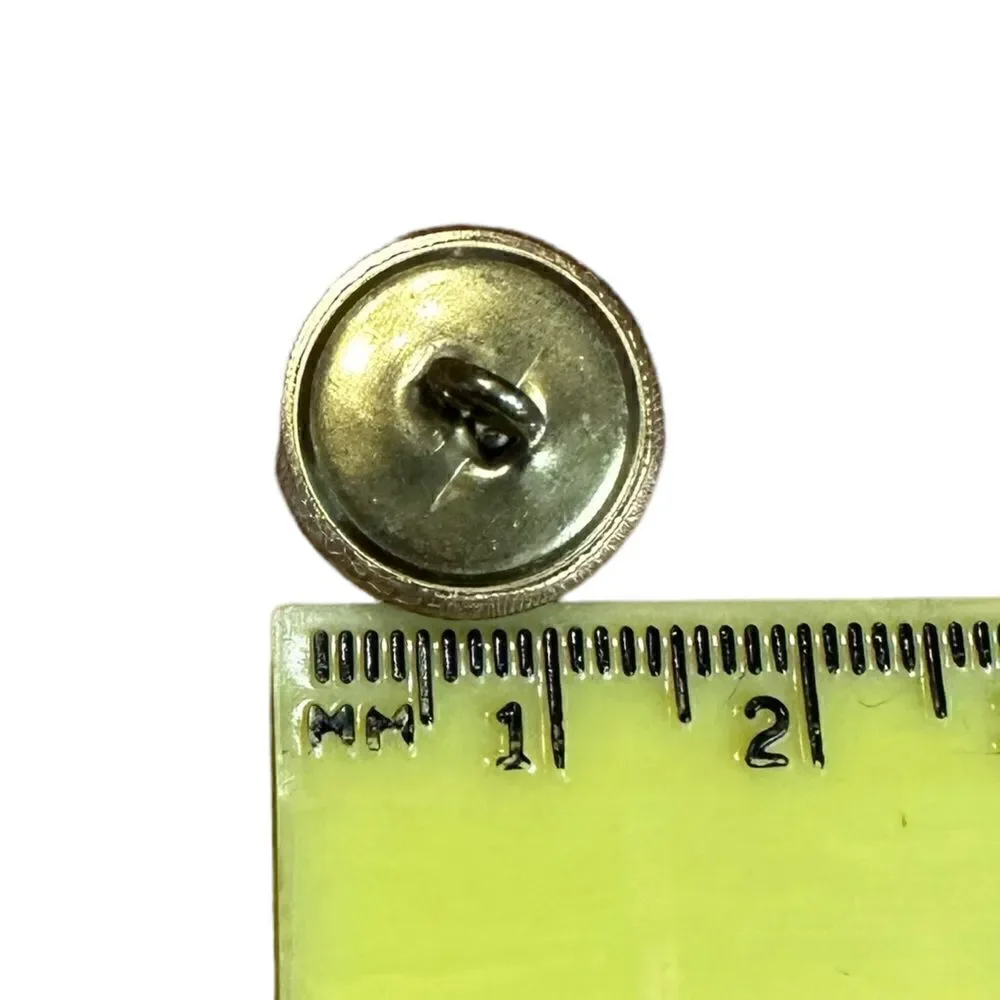 70s Vintage 12 swirly Gold tone buttons NIP
